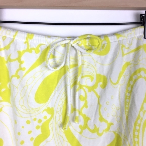 J CREW Mini Skirt Paisley Ruffle Drawstring Beach Y2K 90s Coconut Girl Small - Picture 4 of 8